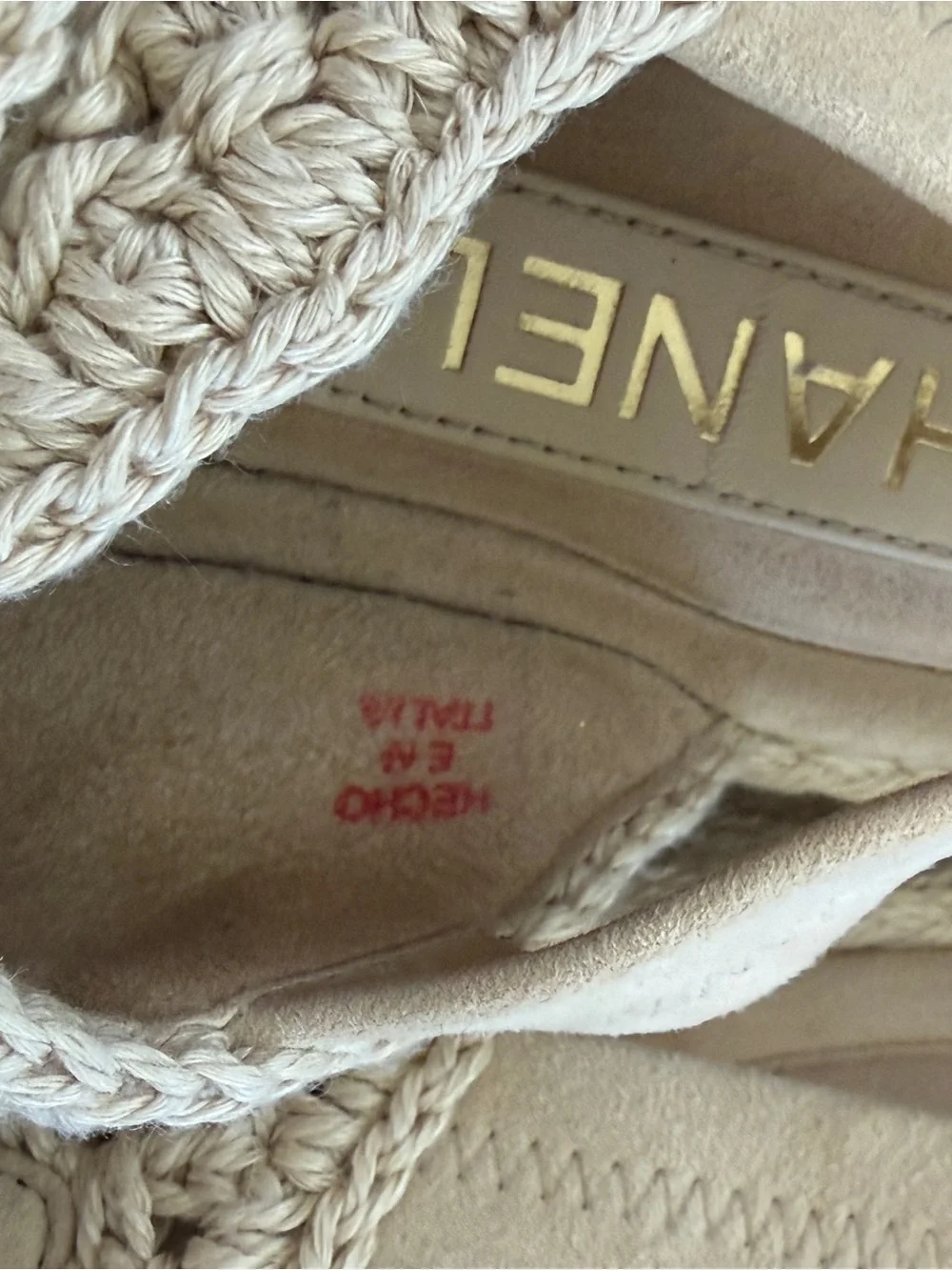 CHANEL SS25 l Crochet Dad Sandals l 38 l GHW